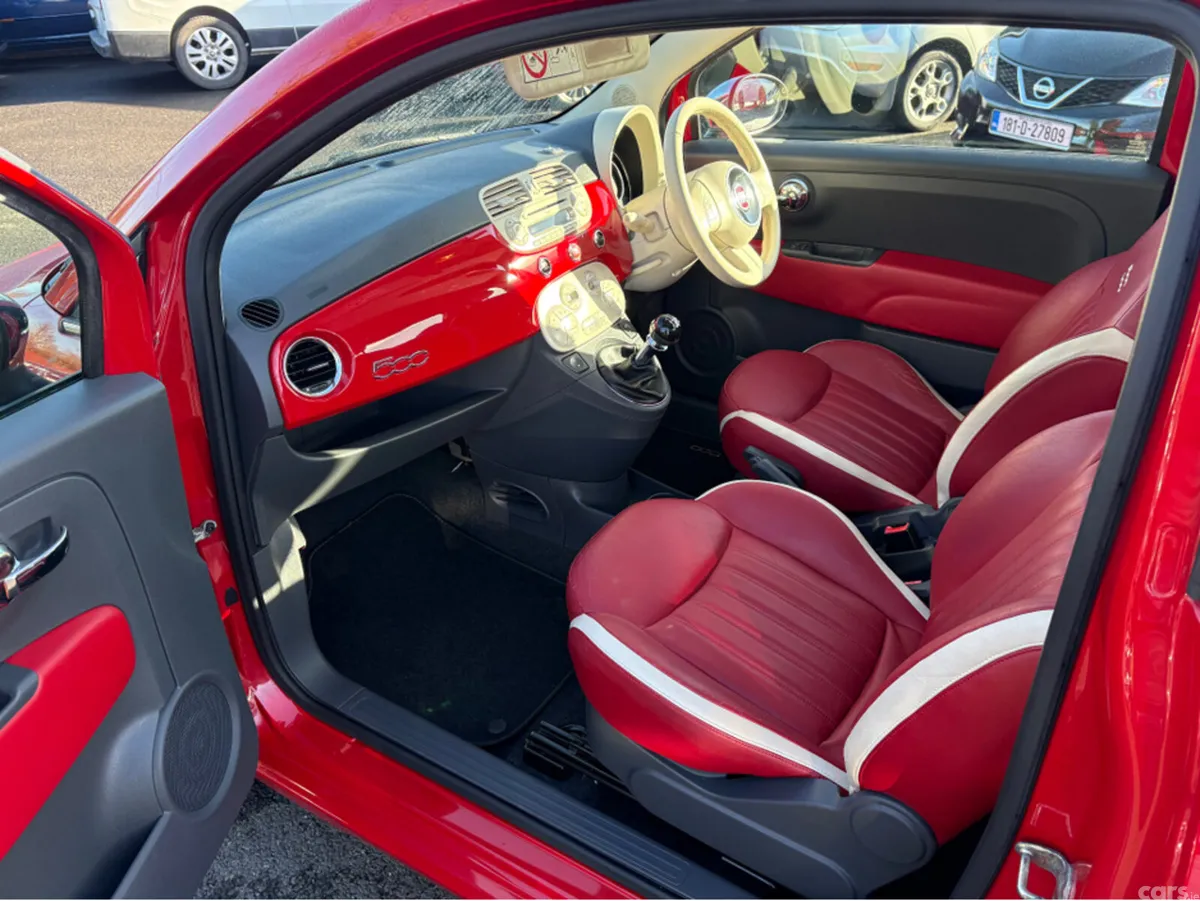 Fiat 500 Hatchback, Petrol, 2015, Red