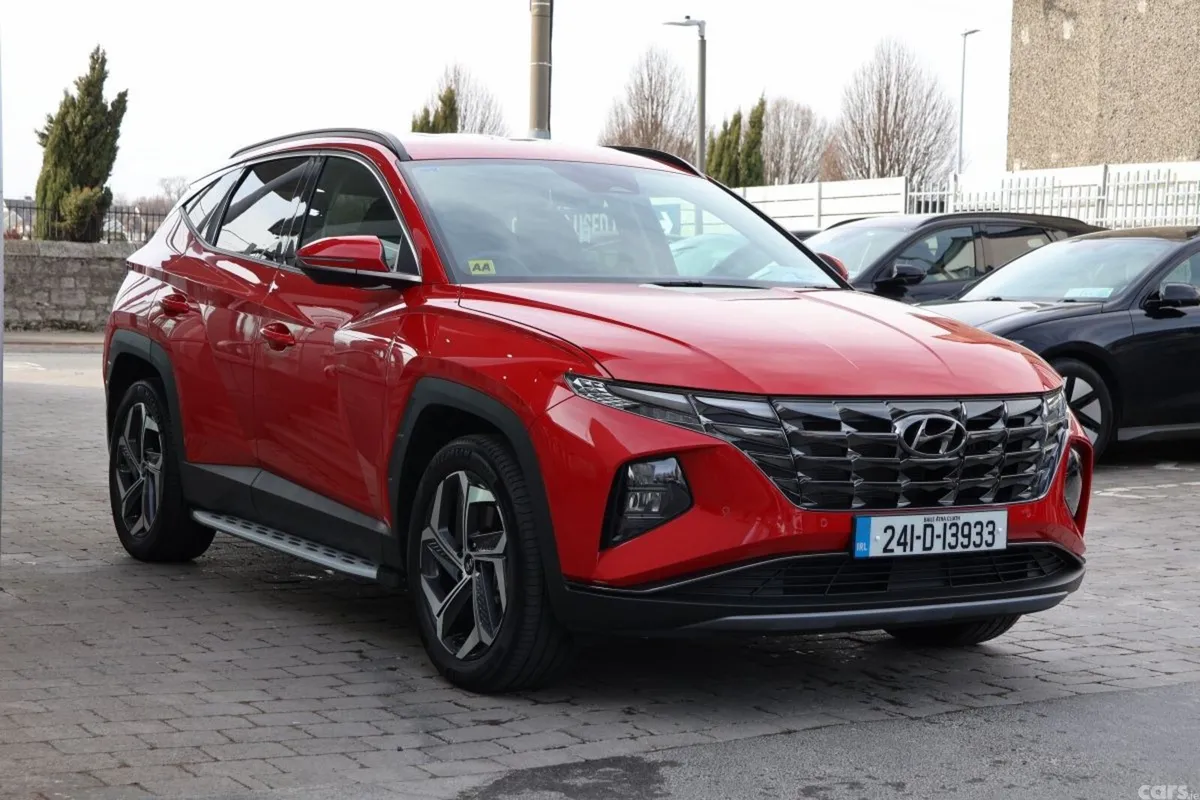 Hyundai Tucson SUV, Petrol Hybrid, 2024, Red