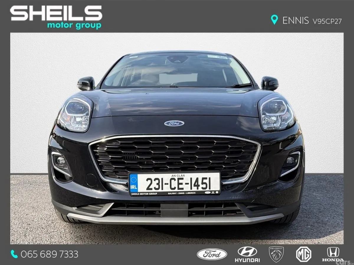 Ford Puma SUV, Petrol Hybrid, 2023, Black