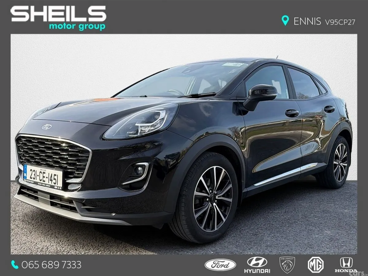 Ford Puma SUV, Petrol Hybrid, 2023, Black
