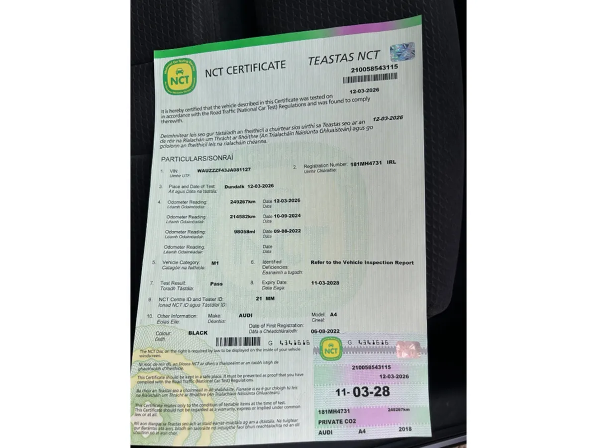 Audi A4 Saloon, Diesel, 2018, Black