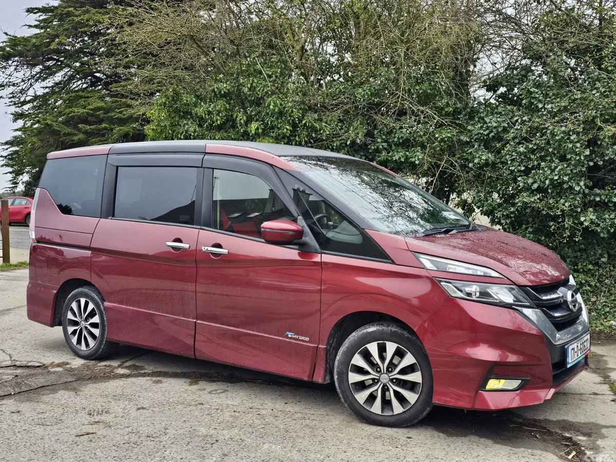 Nissan Serena MPV, Petrol Hybrid, 2017, Red