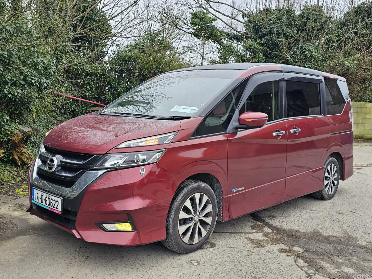 Nissan Serena MPV, Petrol Hybrid, 2017, Red