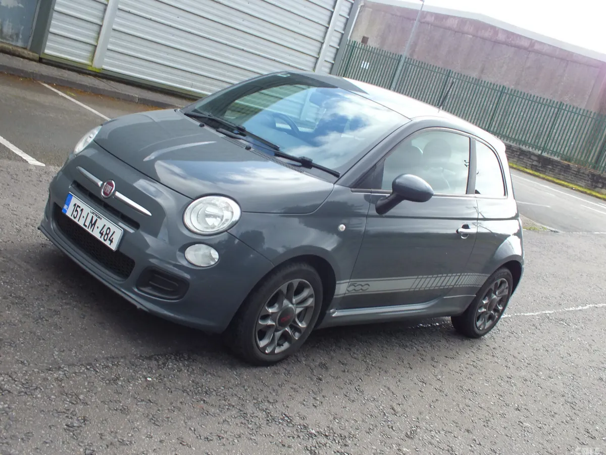 Fiat 500 Hatchback, Petrol, 2015, Grey