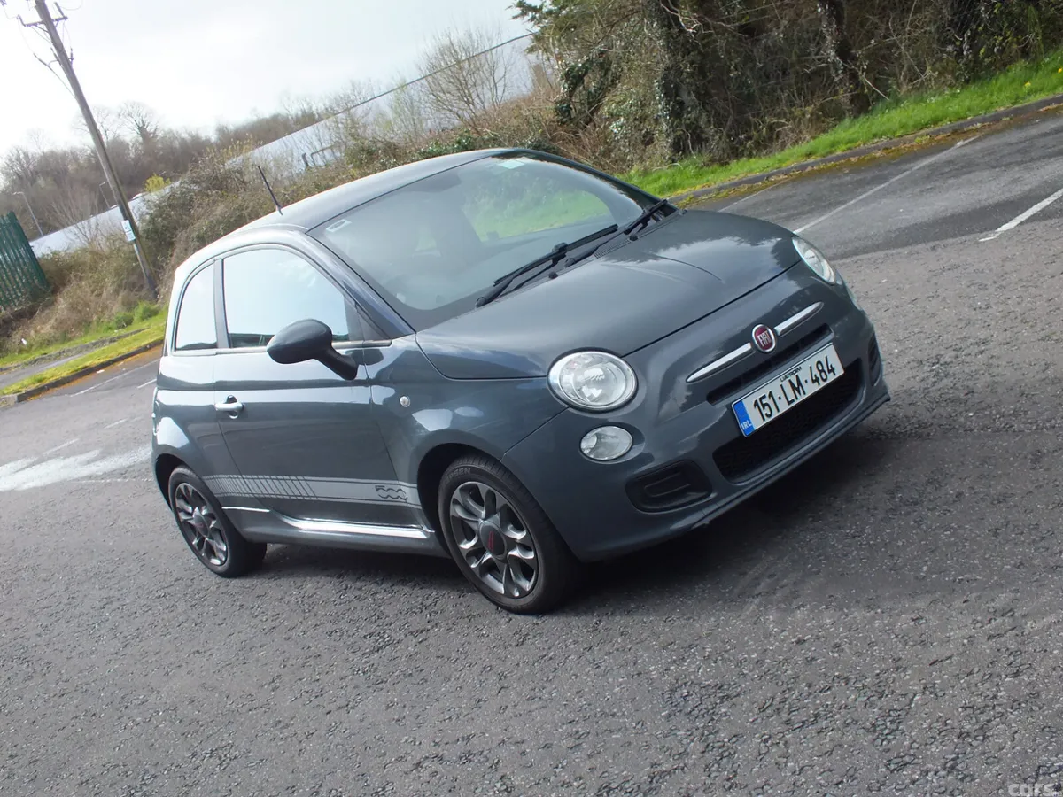 Fiat 500 Hatchback, Petrol, 2015, Grey