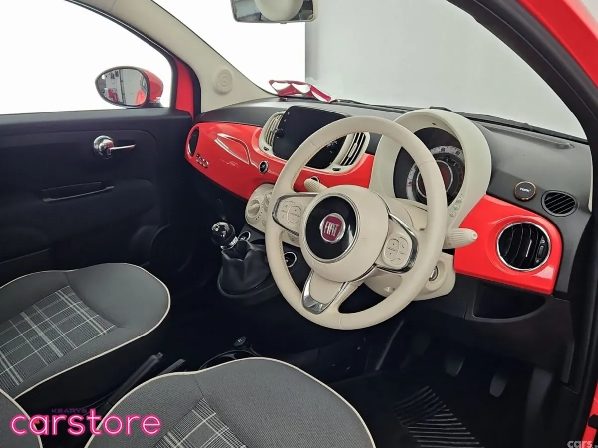 Fiat 500 Hatchback, Petrol, 2020, Red