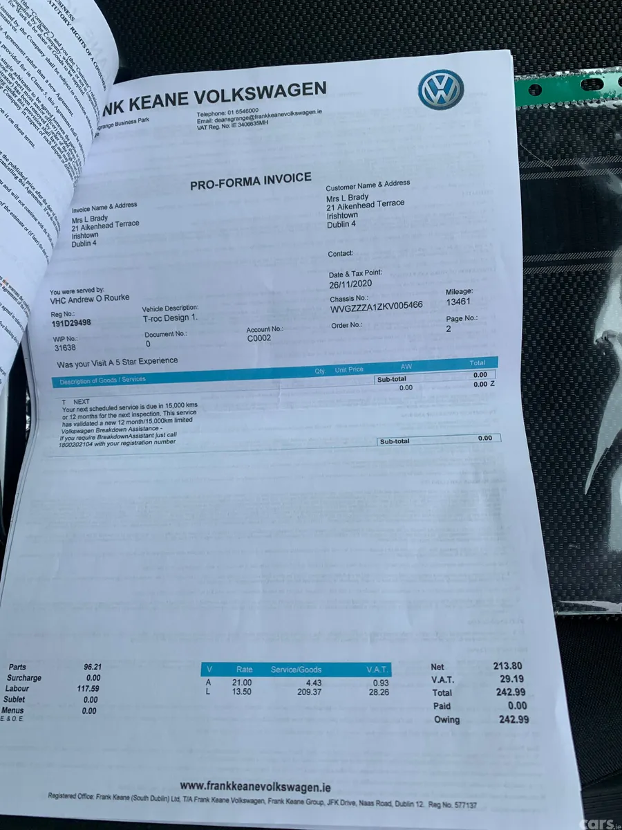 Volkswagen T-Roc SUV, Petrol, 2019, Blue