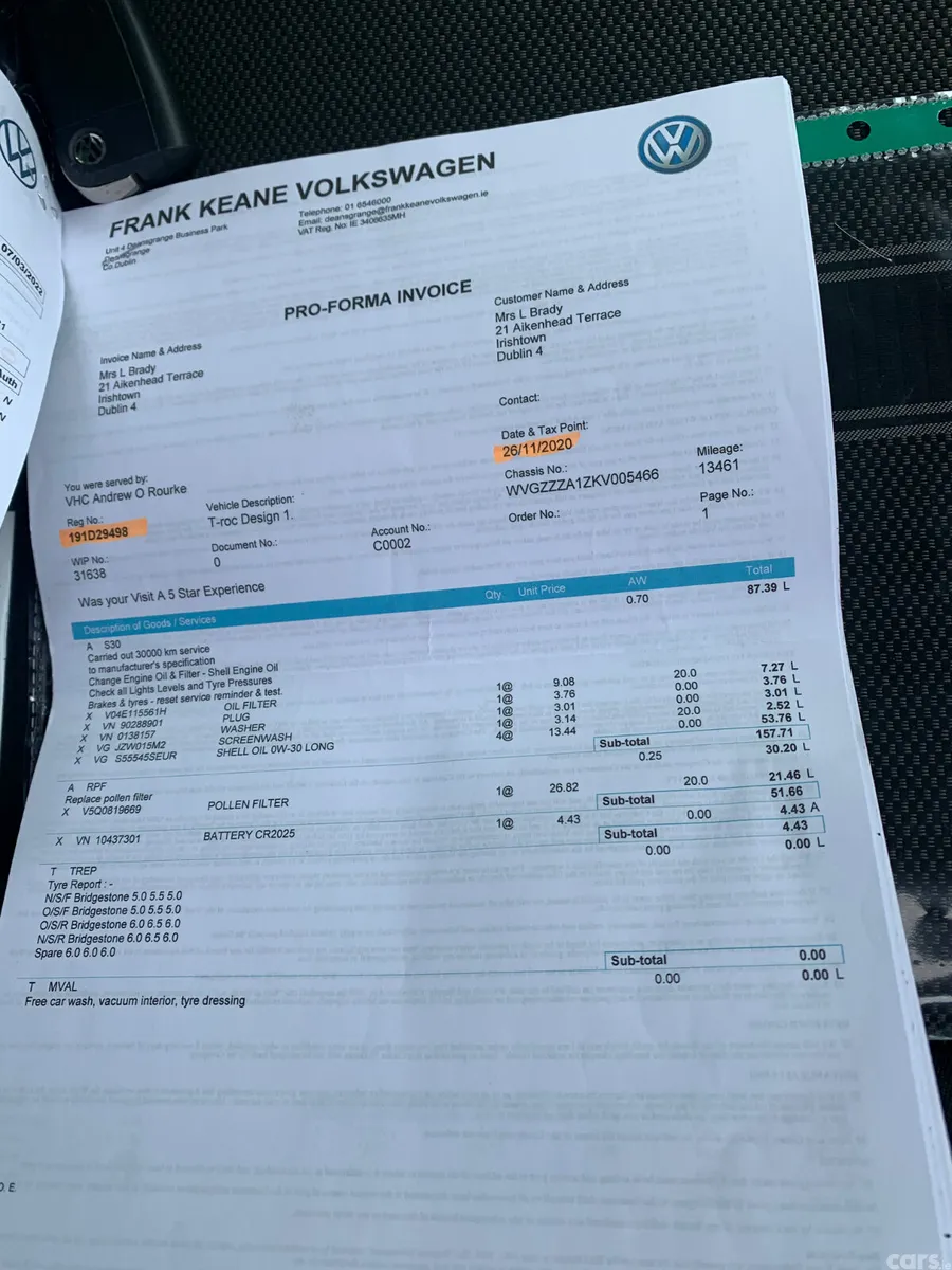 Volkswagen T-Roc SUV, Petrol, 2019, Blue