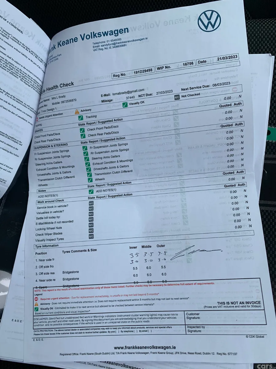 Volkswagen T-Roc SUV, Petrol, 2019, Blue