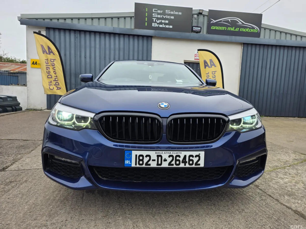 BMW 5-Series Saloon, Petrol Plug-in Hybrid, 2018, Blue