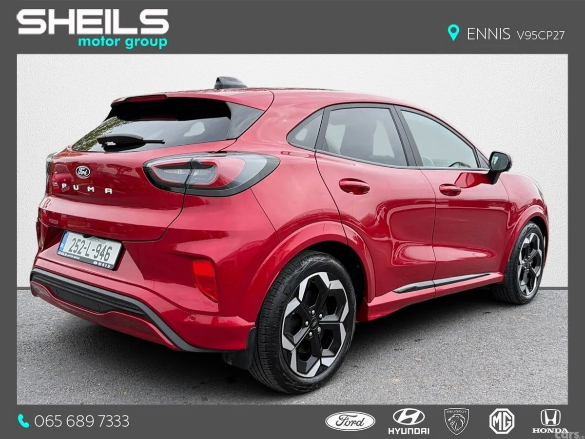 Ford Puma SUV, Electric, 2025, Red