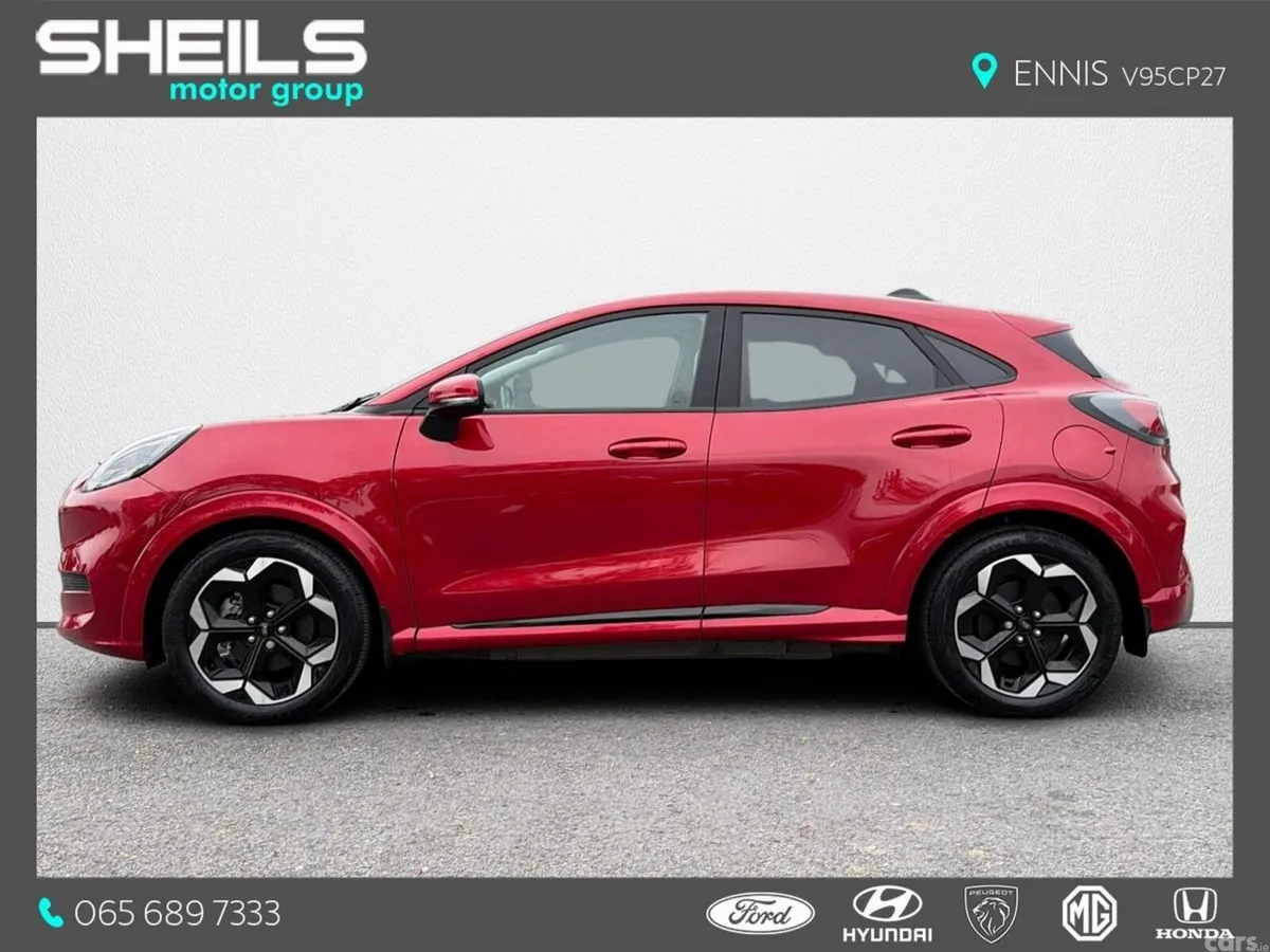 Ford Puma SUV, Electric, 2025, Red