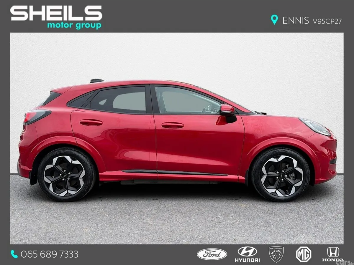 Ford Puma SUV, Electric, 2025, Red
