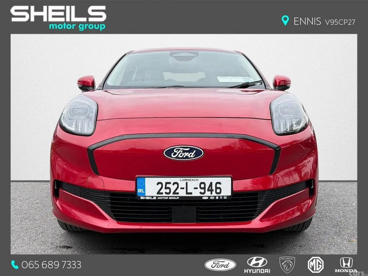 Ford Puma SUV, Electric, 2025, Red