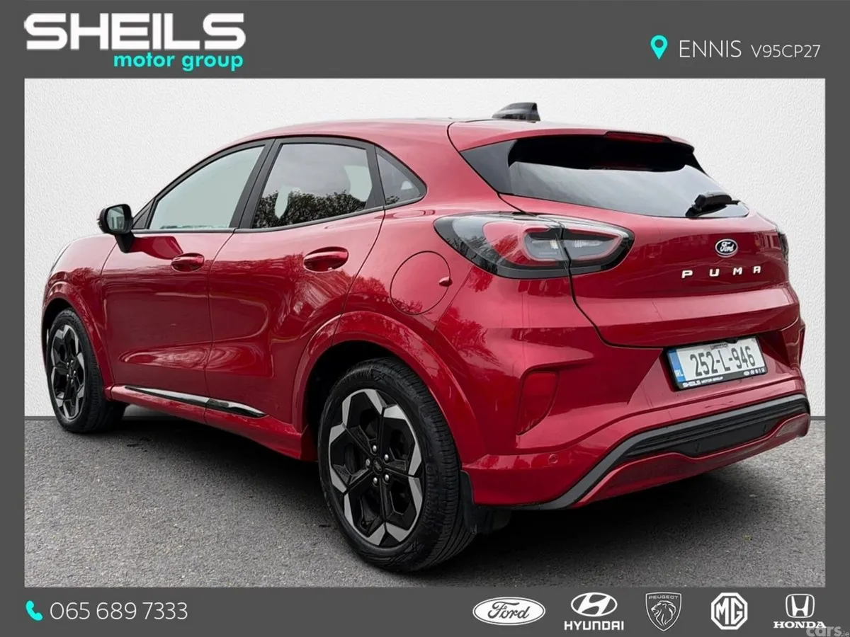 Ford Puma SUV, Electric, 2025, Red