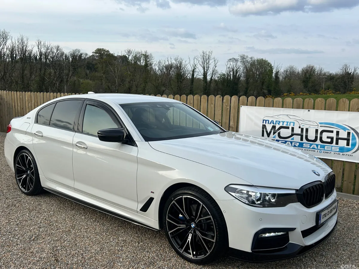 BMW 5-Series Saloon, Petrol Plug-in Hybrid, 2017, White