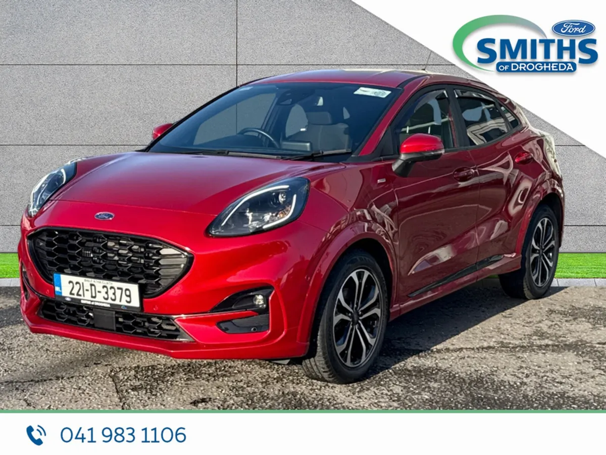 Ford Puma MPV, Petrol Hybrid, 2022, Red