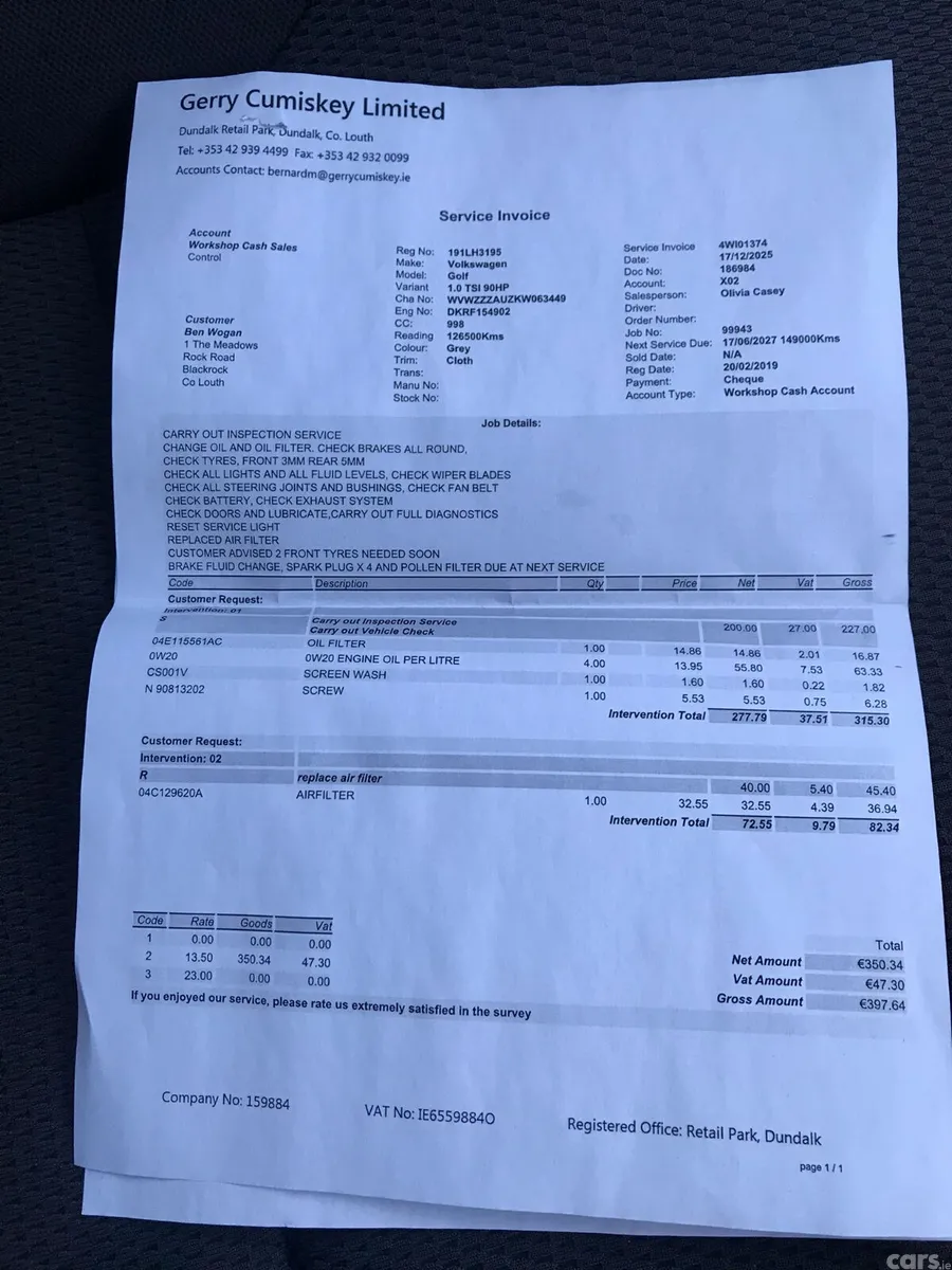 Volkswagen Golf Hatchback, Petrol, 2019, Grey