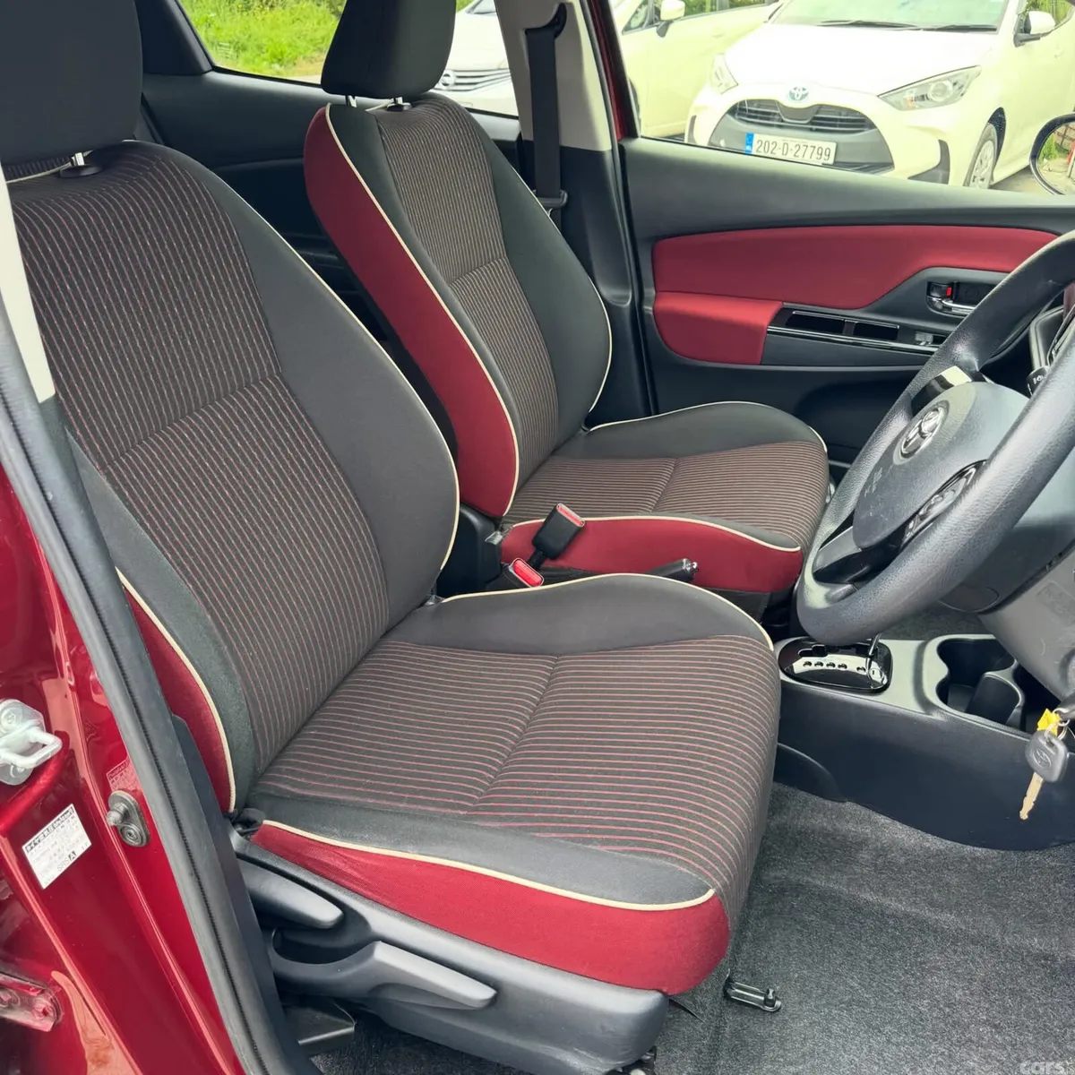Toyota Vitz Hatchback, Petrol Hybrid, 2018, Red