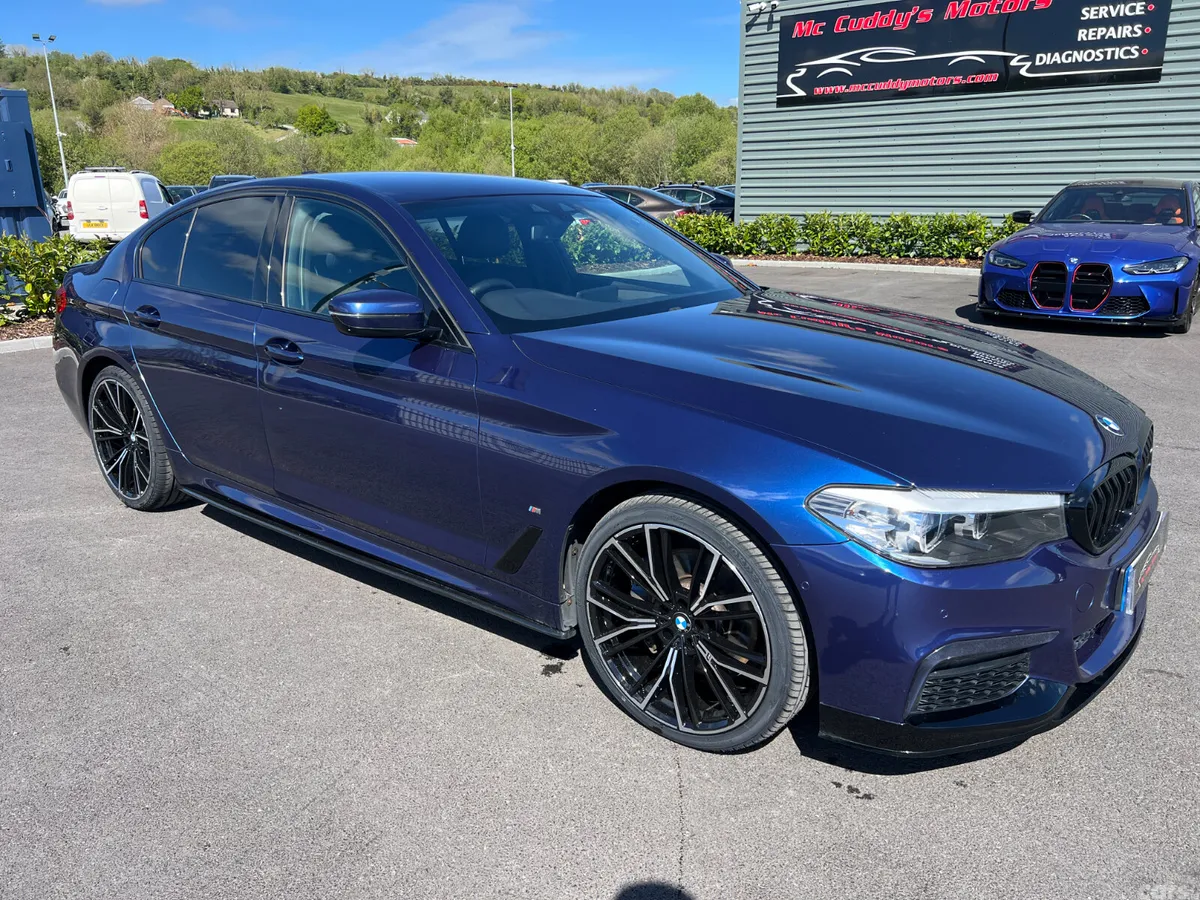 BMW 5-Series Saloon, Petrol Plug-in Hybrid, 2018, Blue