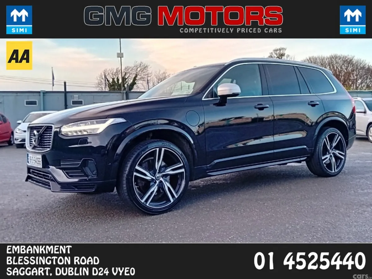 Volvo XC90 Estate, Petrol Plug-in Hybrid, 2018, Black