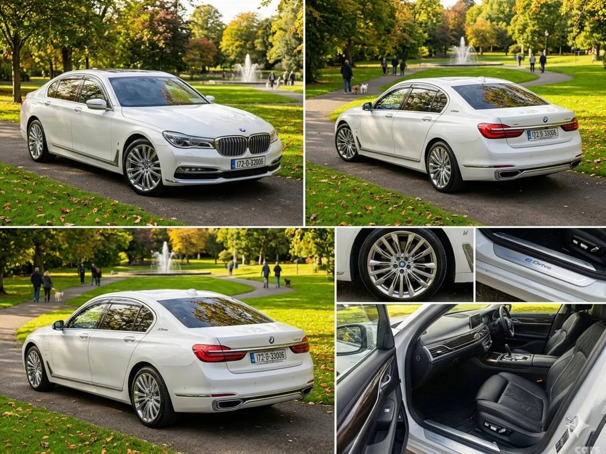 BMW 7-Series Saloon, Petrol Plug-in Hybrid, 2017, White