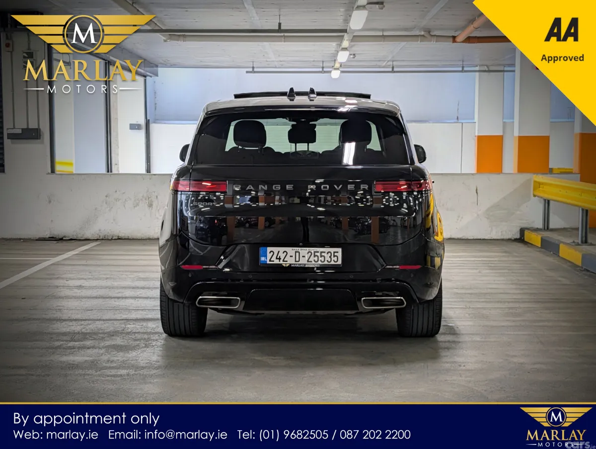 Land Rover Range Rover Sport SUV, Petrol Plug-in Hybrid, 2024, Black