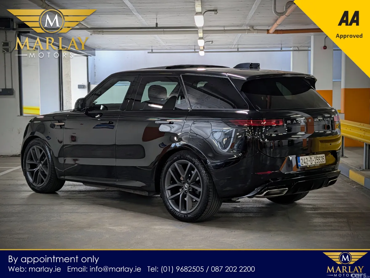Land Rover Range Rover Sport SUV, Petrol Plug-in Hybrid, 2024, Black