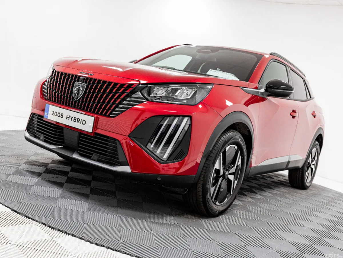 Peugeot 2008 SUV, Petrol Hybrid, 2026, Red
