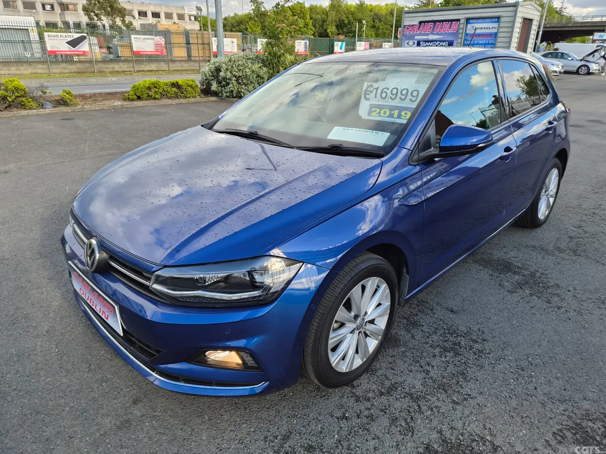 Volkswagen Polo Hatchback, Petrol, 2019, Blue