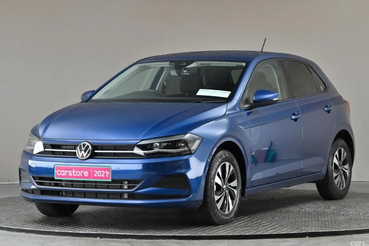 Volkswagen Polo Hatchback, Petrol, 2021, Blue