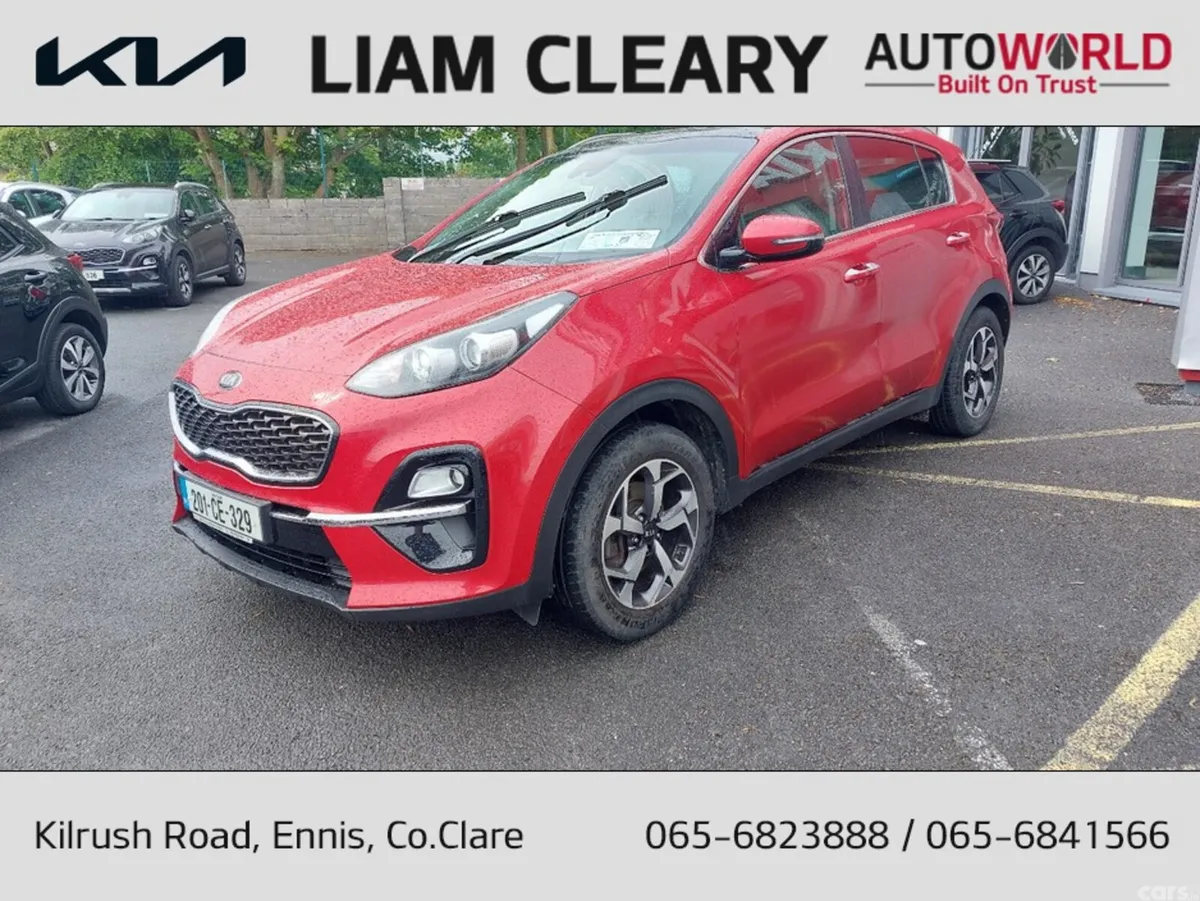 Kia Sportage MPV, Diesel Hybrid, 2020, Red