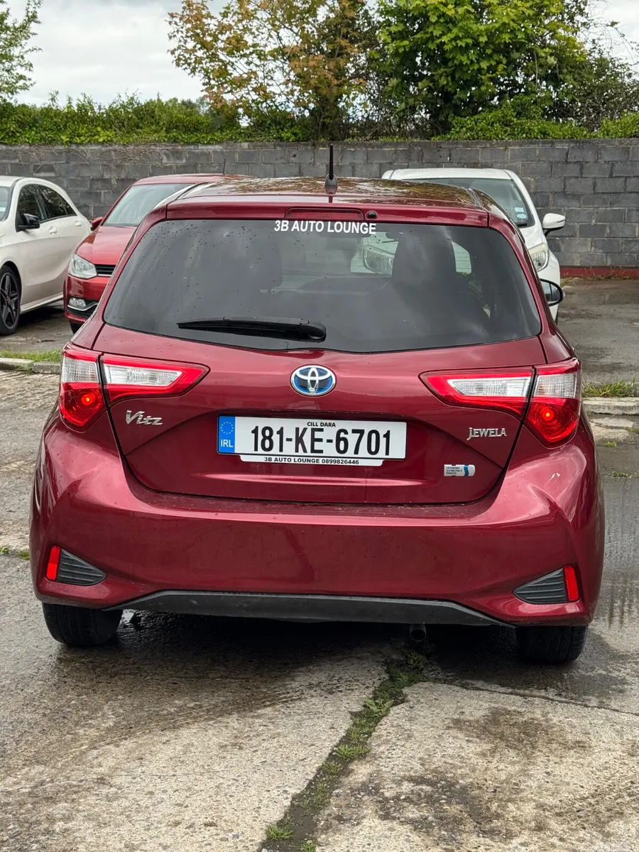Toyota Vitz Hatchback, Petrol Hybrid, 2018, Red