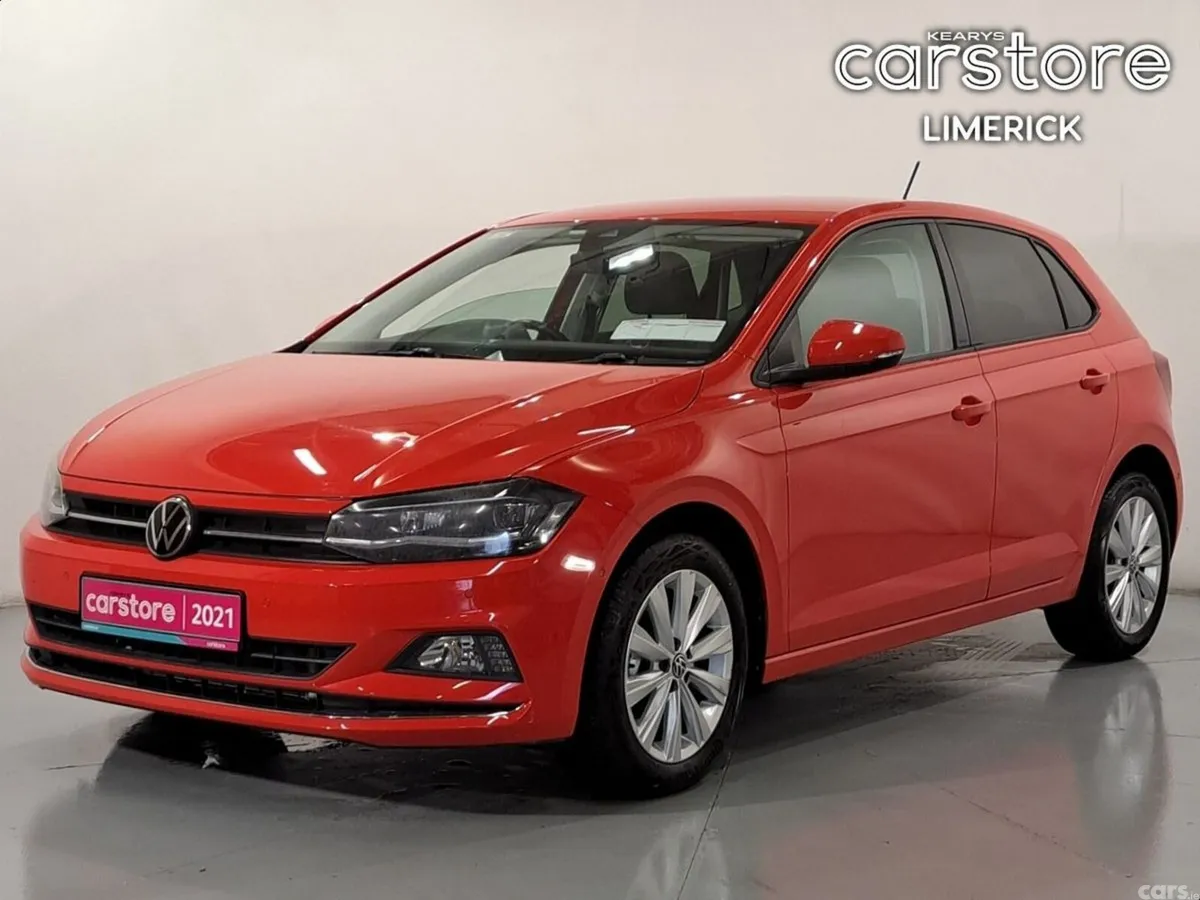 Volkswagen Polo Hatchback, Petrol, 2021, Red