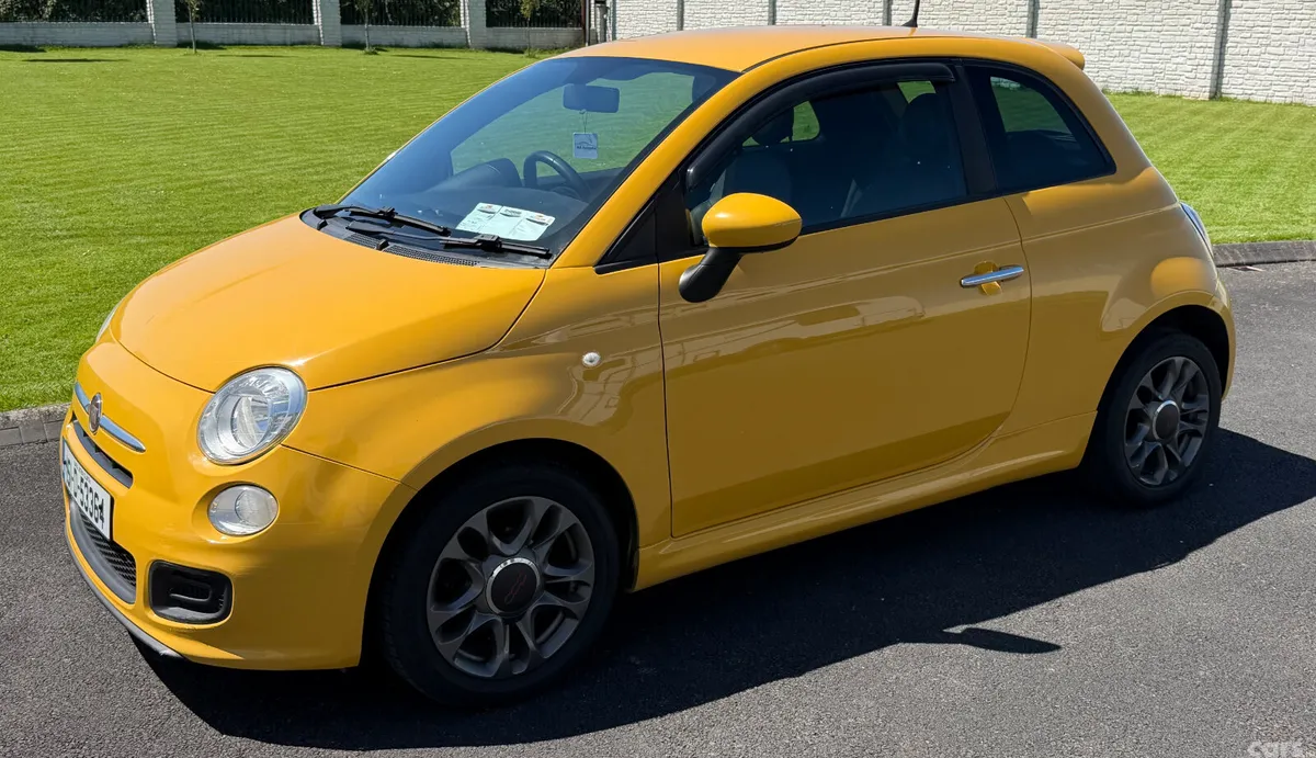 Fiat 500 Hatchback, Petrol, 2015, Yellow
