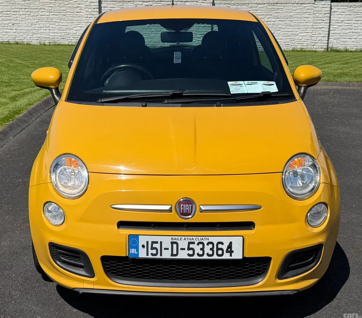 Fiat 500 Hatchback, Petrol, 2015, Yellow