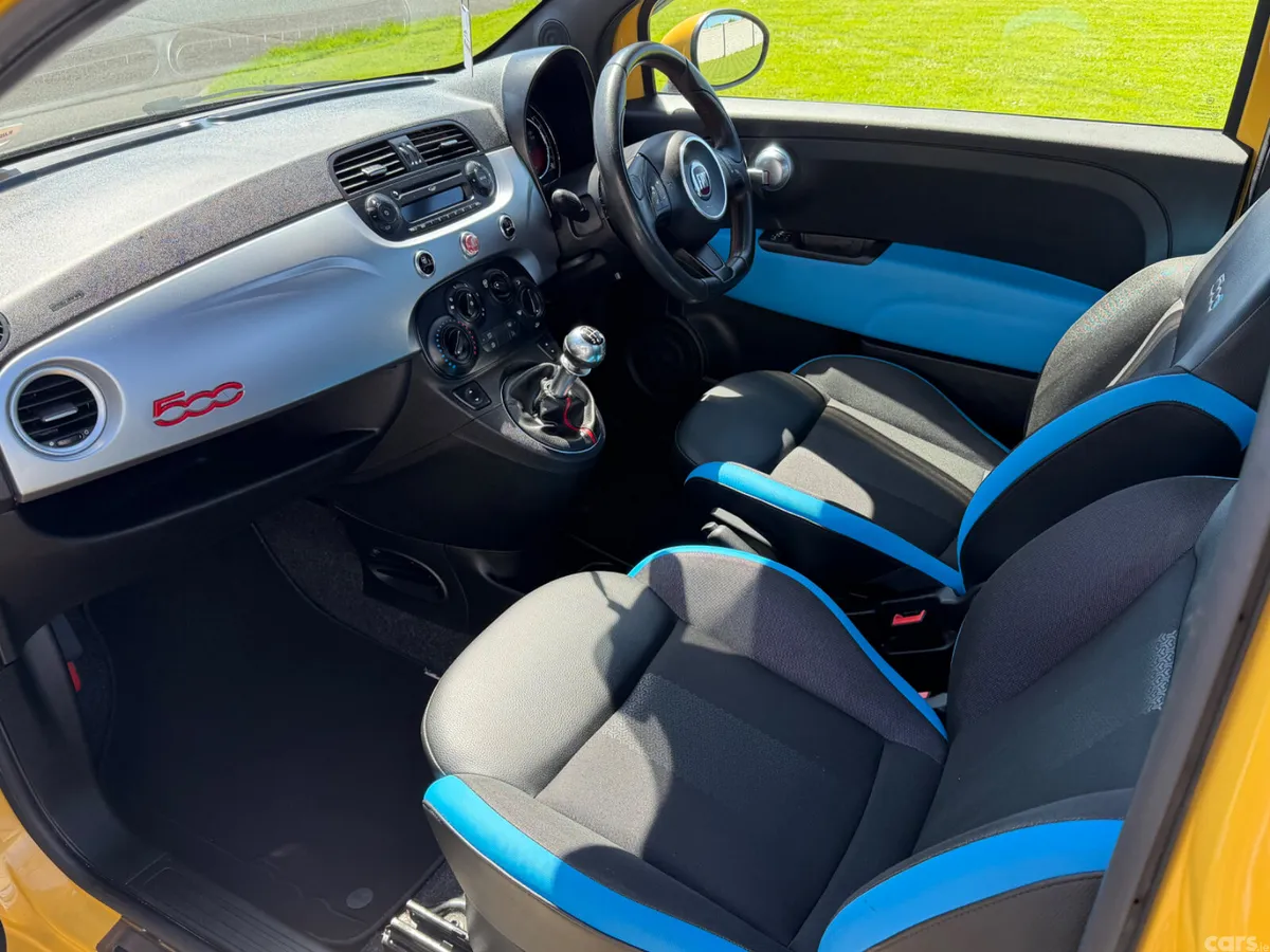 Fiat 500 Hatchback, Petrol, 2015, Yellow