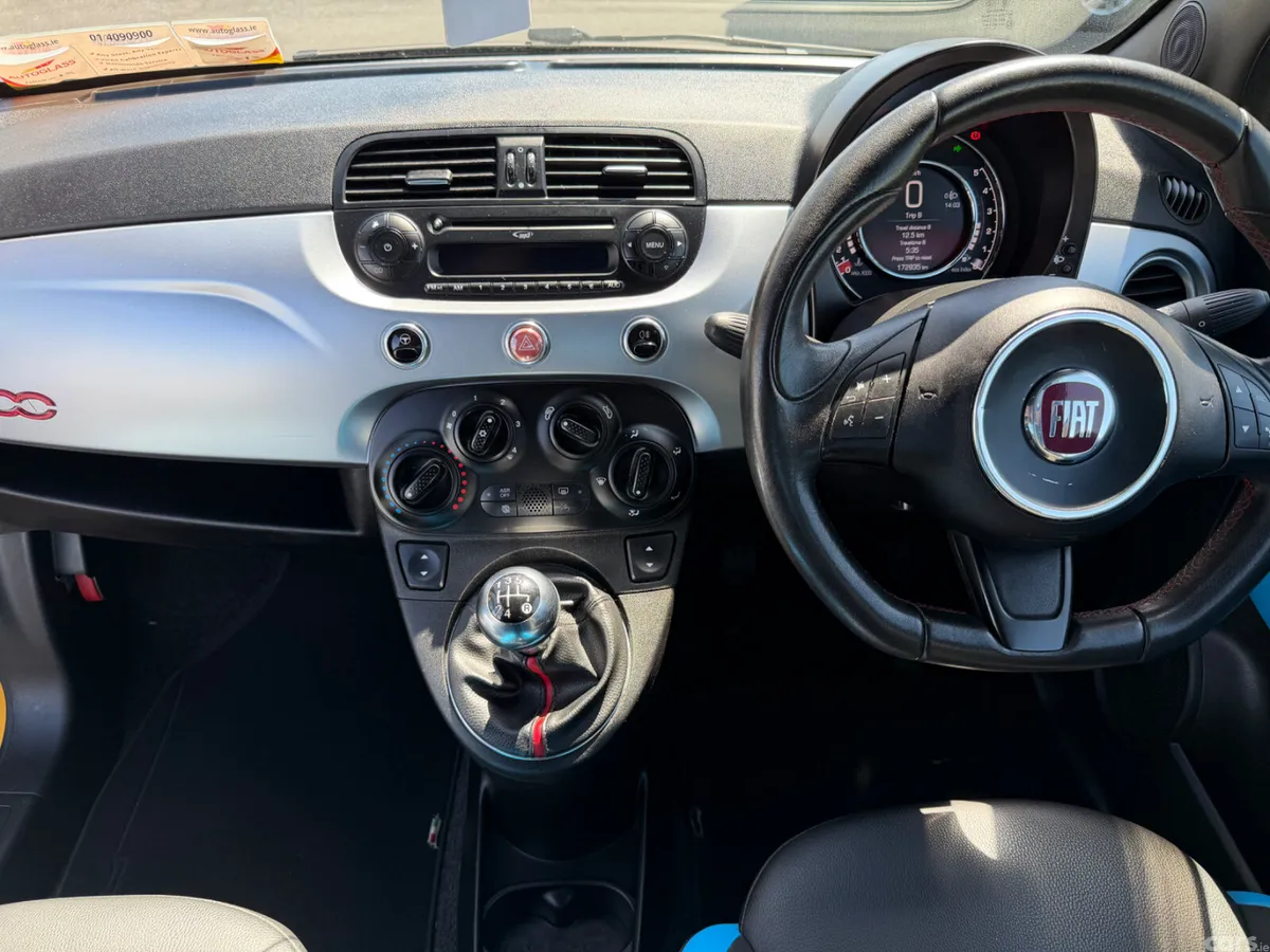 Fiat 500 Hatchback, Petrol, 2015, Yellow