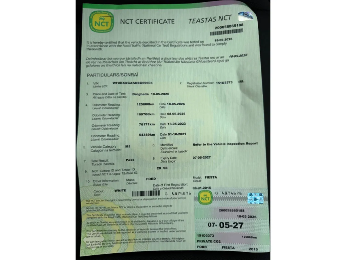 Ford Fiesta Hatchback, Petrol, 2015, White