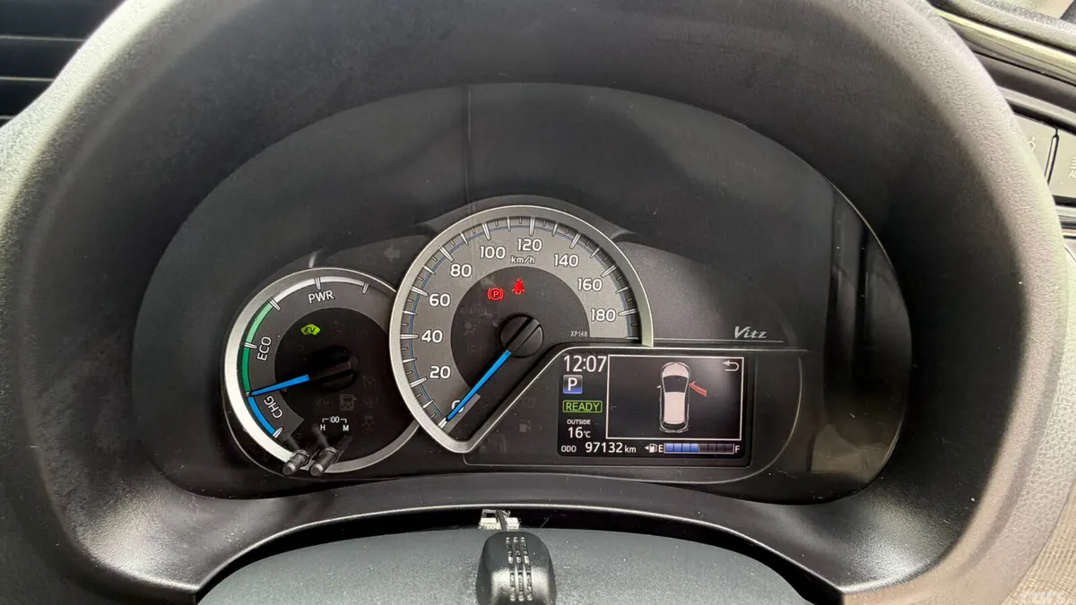 Toyota Vitz Hatchback, Petrol Hybrid, 2019, White