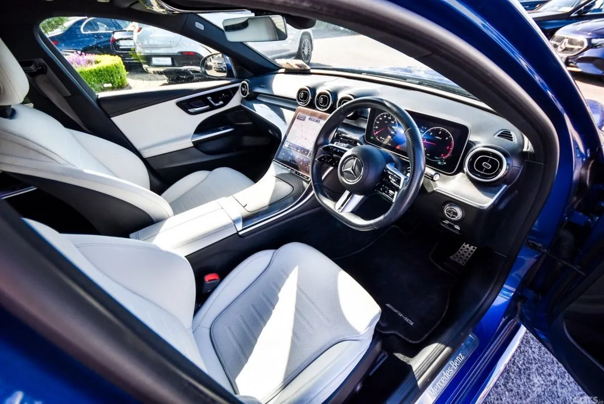 Mercedes-Benz C-Class Saloon, Diesel Hybrid, 2024, Blue