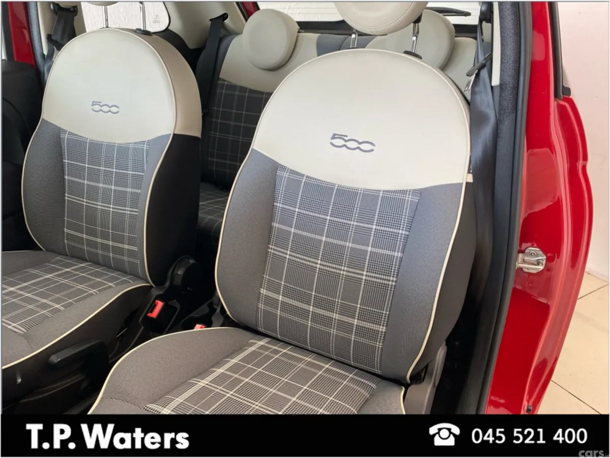 Fiat 500 Hatchback, Petrol, 2019, Red