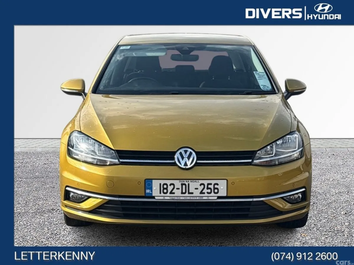 Volkswagen Golf Estate, Diesel, 2018, Yellow