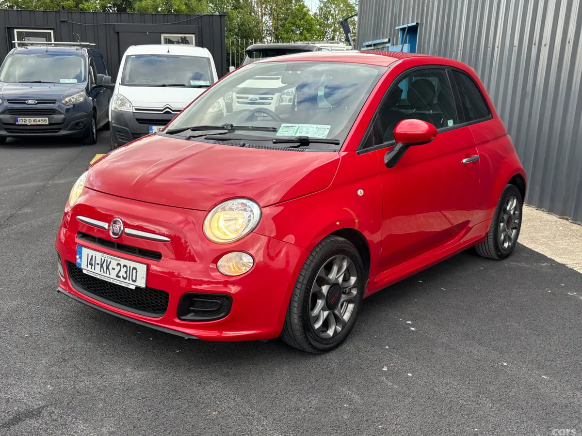 Fiat 500 Hatchback, Petrol, 2014, Red