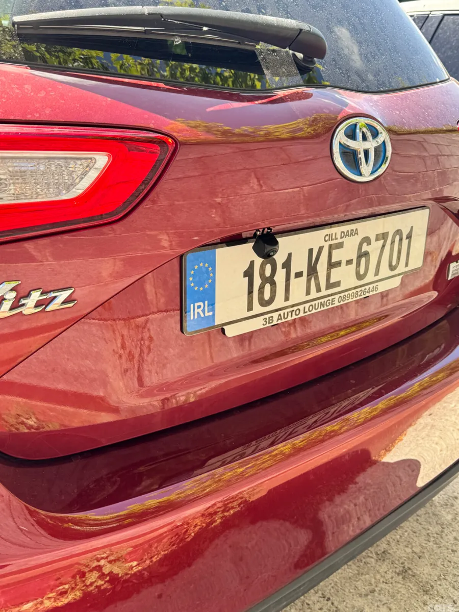 Toyota Vitz Hatchback, Petrol Hybrid, 2018, Red
