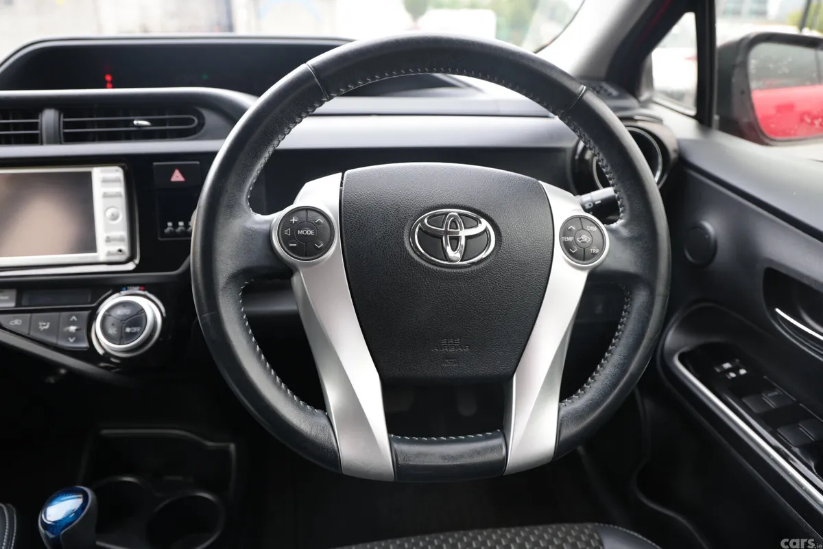 Toyota Aqua Hatchback, Petrol Hybrid, 2015, Red