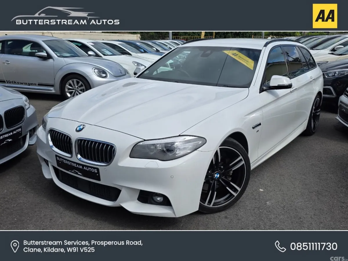 BMW 5-Series Estate, Diesel, 2015, White