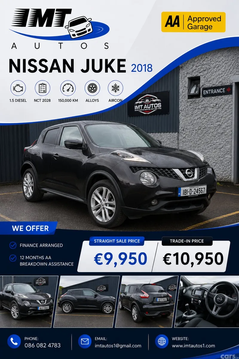 Nissan Juke SUV, Diesel, 2018, Black