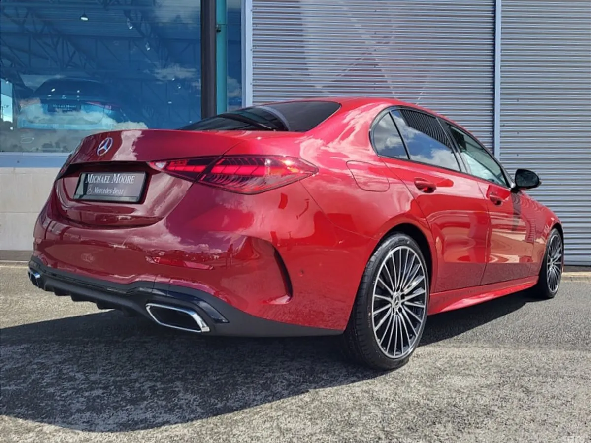 Mercedes-Benz C-Class Saloon, Diesel Hybrid, 2027, Red