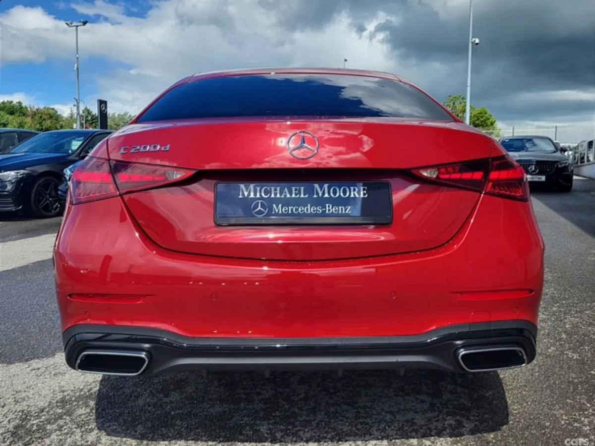 Mercedes-Benz C-Class Saloon, Diesel Hybrid, 2027, Red